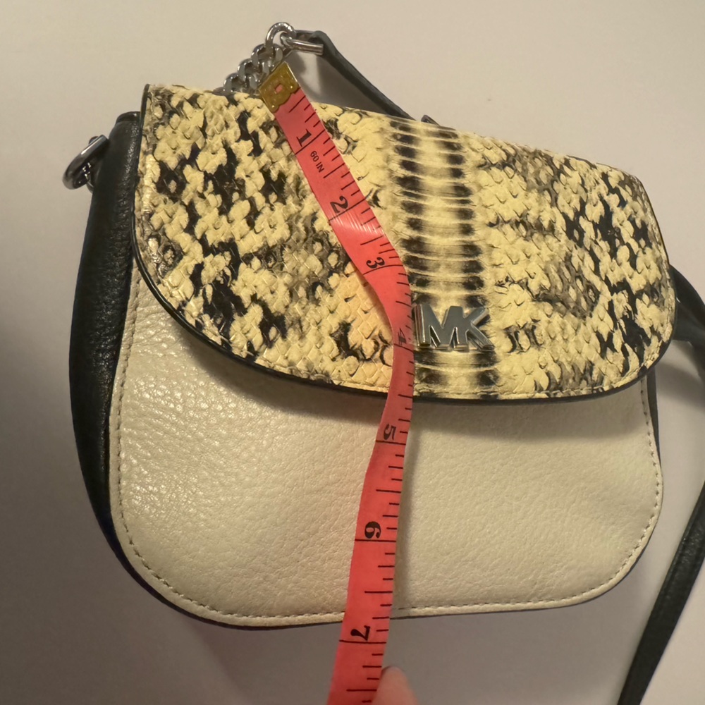 #201 Michael Michael Kors Python Half Dome Small … - image 8